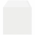 vidaXL Meuble TV mural Blanc 60 x 31 x 29.5 cm Bois d'ingénierie