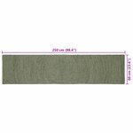 vidaXL Tapis de surface Vert olive 60 x 250 cm Jute