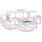 vidaXL Ensemble de canapés d'extérieur 5 pc Naturel et Beige