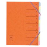 Trieur 12 onglets CL 7/10ème Dos extensible à élastiques Coloris Aléatoire COUTAL