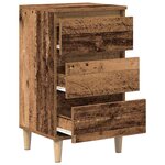 vidaXL Cabinet de chevet Bois ancien 40 x 35 x 70 cm Bois d'ingénierie