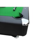 Billard américain convertible table dinatoire - 213 x 121 x 80 cm - retour de boules automatique et accessoires inclus