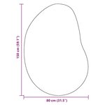 vidaXL Tapis Crème 80 x 150 cm Polyester