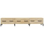vidaXL Meuble TV Chêne sonoma 150x34 5x30 cm Bois d'ingénierie