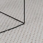 vidaXL Tapis de surface HUARTE Crème 200 x 80 cm Polyester