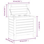 vidaXL Repose-pied de jardin 62x31 5x52 cm bois de pin massif