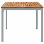 vidaXL Tables de jardin Naturel et gris 150 x 90 x 75 cm