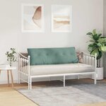 vidaXL Coussin de Dos Vert Mer 140 x 50 cm Tissu en velours côtelé