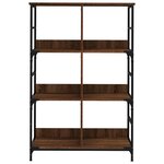 vidaXL Bibliothèque chêne marron 78 5x33x117 5 cm bois d'ingénierie
