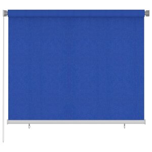 vidaXL Store roulant d'extérieur 180x140 cm Bleu PEHD