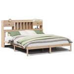 vidaXL Lit bibliothèque sans matelas 180x200 cm bois massif de pin