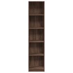 vidaXL Bibliothèque chêne marron 40x24x176 cm bois d'ingénierie