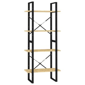 vidaXL Bibliothèque à 4 niveaux 60x30x140 cm Bois de pin massif