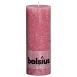 Bolsius bougies pilier rustiques 6 pièces 190x68 mm rose vieux