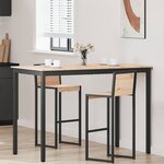 vidaXL Table de bar Naturel 110 x 55 x 105 cm Bois de pin massif