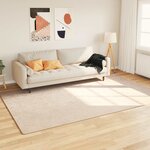 vidaXL Coureur de Tapis MARSA Crème 190 x 300 cm Polyester et PVC