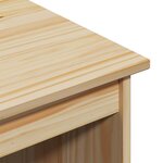 vidaXL Ensemble bureau et cabinet roulant MOSS 2 Pièces Marron