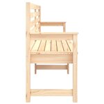 vidaXL Banc de jardin 203 5x48x91 5 cm bois massif de pin