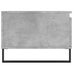 vidaXL Table basse Gris béton 90x50x36 5 cm Bois d'ingénierie