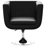 vidaXL Chaise de bar Noir Similicuir