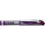 Roller encre gel energel bl60 pointe large violet x 12 pentel