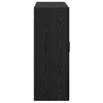 vidaXL Armoire Murale Montage mural 2 Pièces Chêne noir 69 5 x 34 x 90 cm