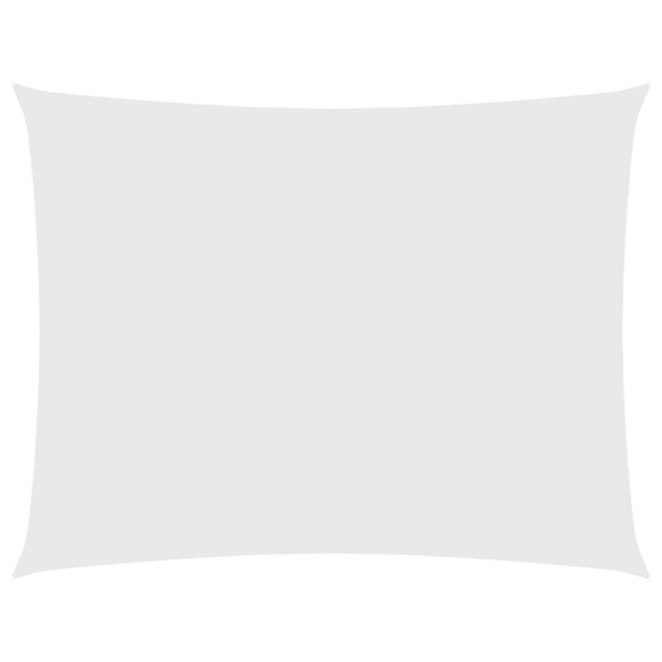 vidaXL Voile de parasol tissu oxford rectangulaire 3 5x5 m blanc
