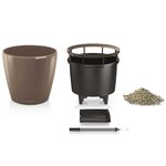 LECHUZA Jardinière CLASSICO LS 43 ALL-IN-ONE taupe brillant 16085