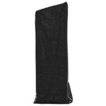 vidaXL Portant de bois de chauffage et housse de pluie acier galvanisé