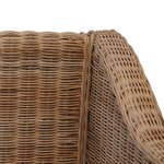 Vidaxl canapé à 2 places avec coussins rotin naturel