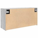 vidaXL Armoire murale de bain sonoma gris 80x25x40cm bois d'ingénierie