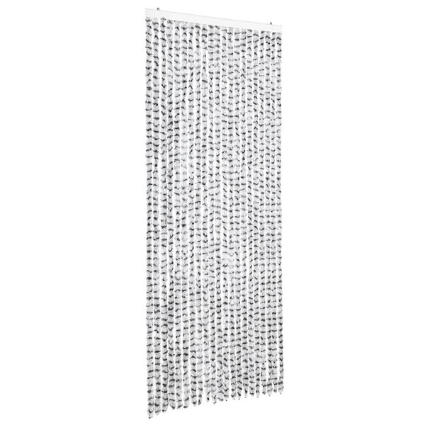 vidaXL Moustiquaire Gris clair et gris foncé 90x220 cm Chenille