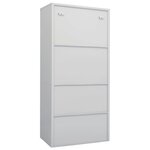 vidaXL Garde-robe Gris clair 80x50x180 cm Acier