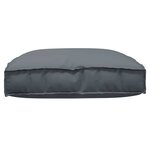 vidaXL Coussin pour assise de palette Anthracite 80 x 80 x 12 cm