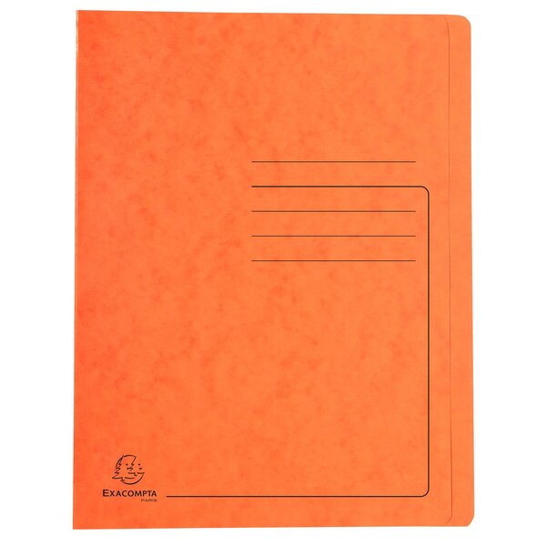 Chemise À Lamelle Carte Lustrée 355gm2 - A4 - Orange - Exacompta