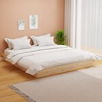 vidaXL Cadre de lit bois massif 160x200 cm