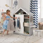 Dress Up Armoire et vanité blanc gris
