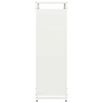 vidaXL Portant de bois chauffage blanc 90x28x90 cm