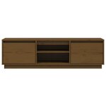 vidaXL Meuble TV Marron miel 140x35x40 cm Bois de pin massif