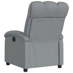 vidaXL Fauteuil inclinable en tissu gris clair