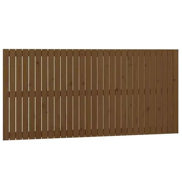 vidaXL Tête de lit murale Marron miel 185x3x90 cm Bois massif de pin