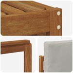 vidaXL Ensemble de canapés d'extérieur 7 pc Gris Naturel et Clair