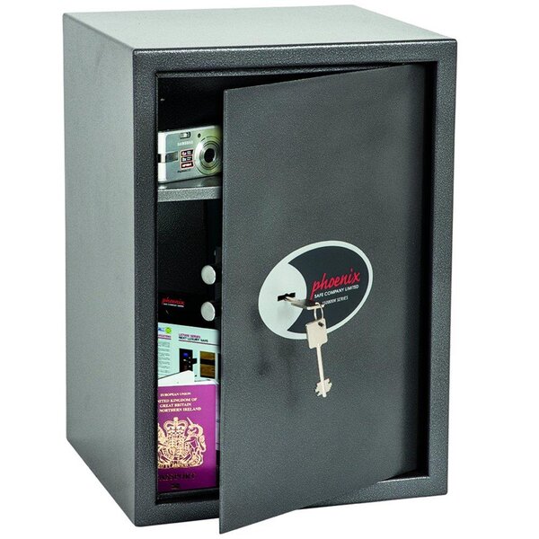 Coffre-fort Anti-effraction VELA HOME / OFFICE SS804K 49 Litres Gris PHOENIX