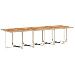 vidaXL Ensemble à manger de jardin et coussins 17 Pièces beige