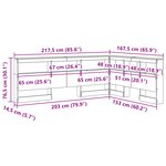 vidaXL Tête de lit de rangement avec étagère chêne artisanal 150 cm