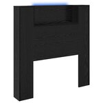 vidaXL Tête de lit Chêne noir 100 x 15 x 103 5 cm Bois d'ingénierie