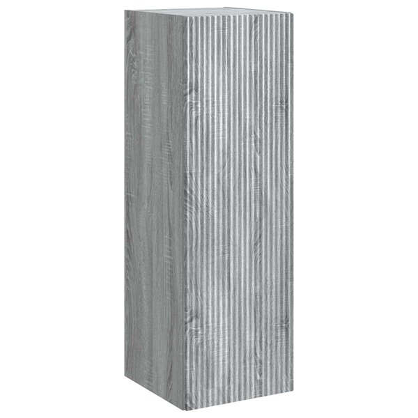 vidaXL Cabinet de Salle de Bain Mural Sonoma gris 33 x 34 5 x 60 cm