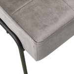 vidaXL Chaise de relaxation 65x79x87 cm Gris clair Velours