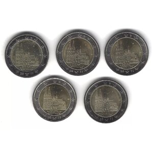 2 euros Allemagne 2011 Rhénanie du Nord  Westphalie - les 5 ateliers.
