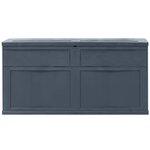 vidaXL Boîte de rangement de jardin 320 L Noir